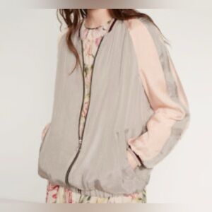 Zara Women's Two-Tone Bomber Jacket Size S